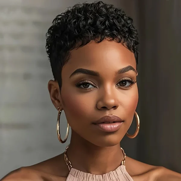 Waviii Elegance – short afro curly/Wavy – human hair - Image 2