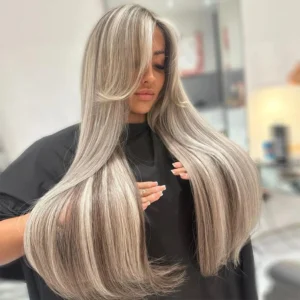 Waviii Luxe – Straight Wig – Long/Short Human Hair Ash Blonde /Blonde